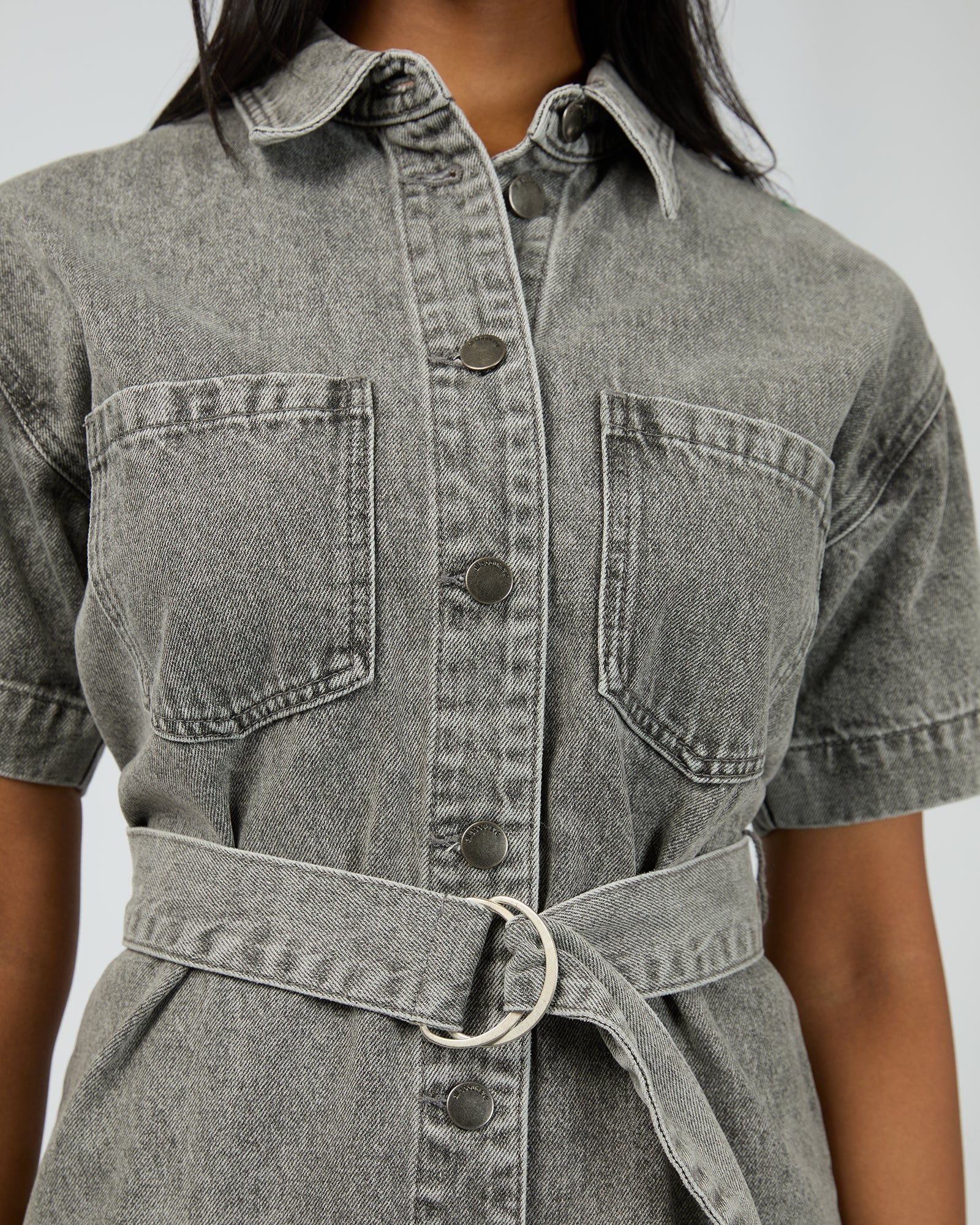 Sunny Denim Dress Ash - Image 5
