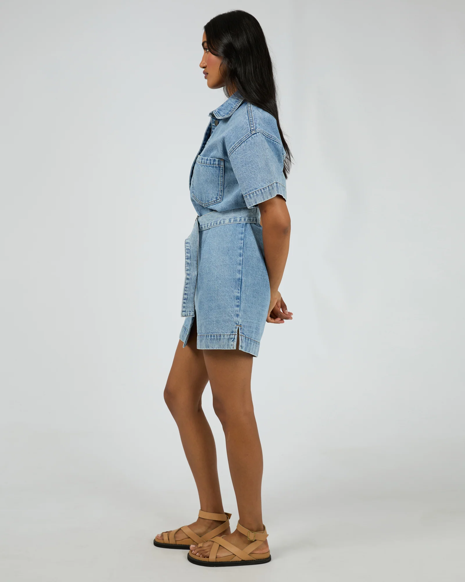 Sunny Denim Dress Light Blue - Image 7