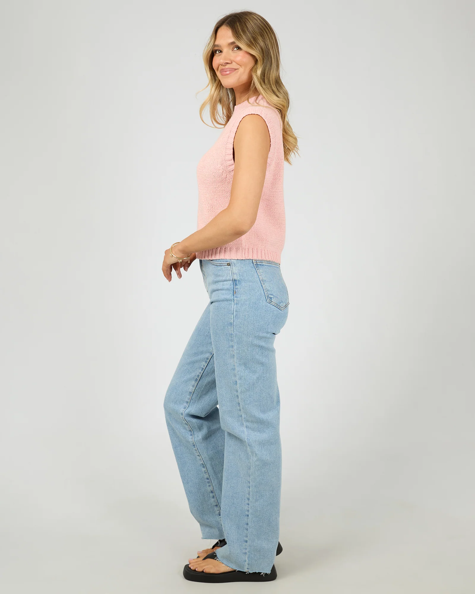Talullah Knit Vest Rose - Image 6
