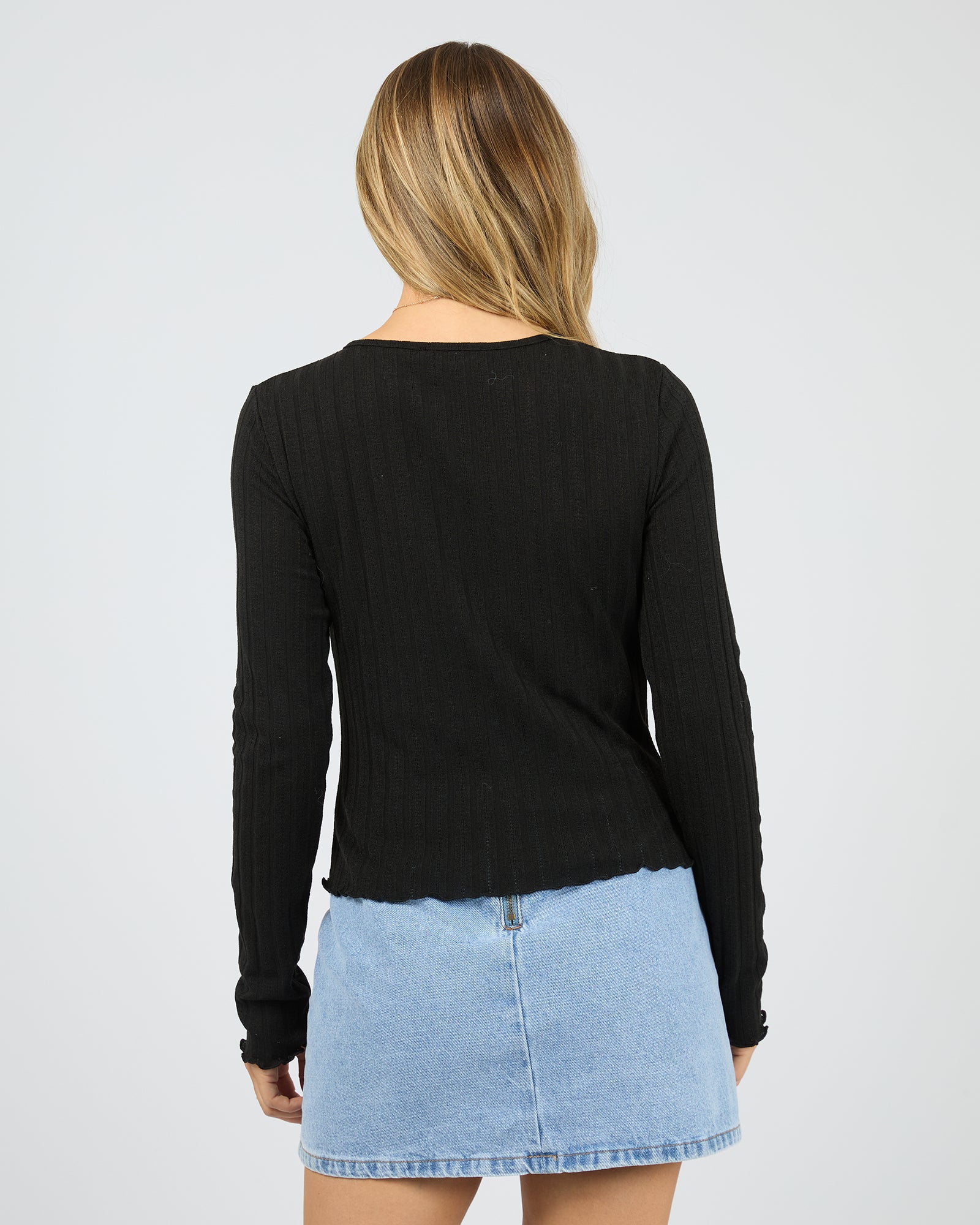 Tarni Knit Top Black - Image 3