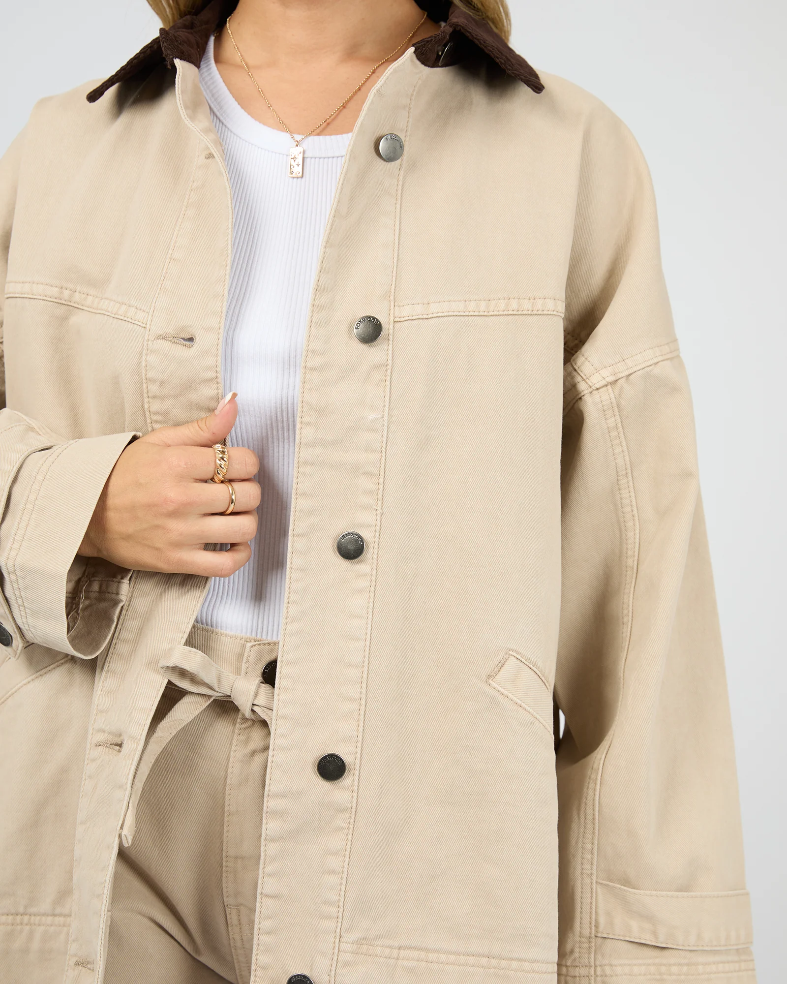 Tommy Jacket Beige - Image 6