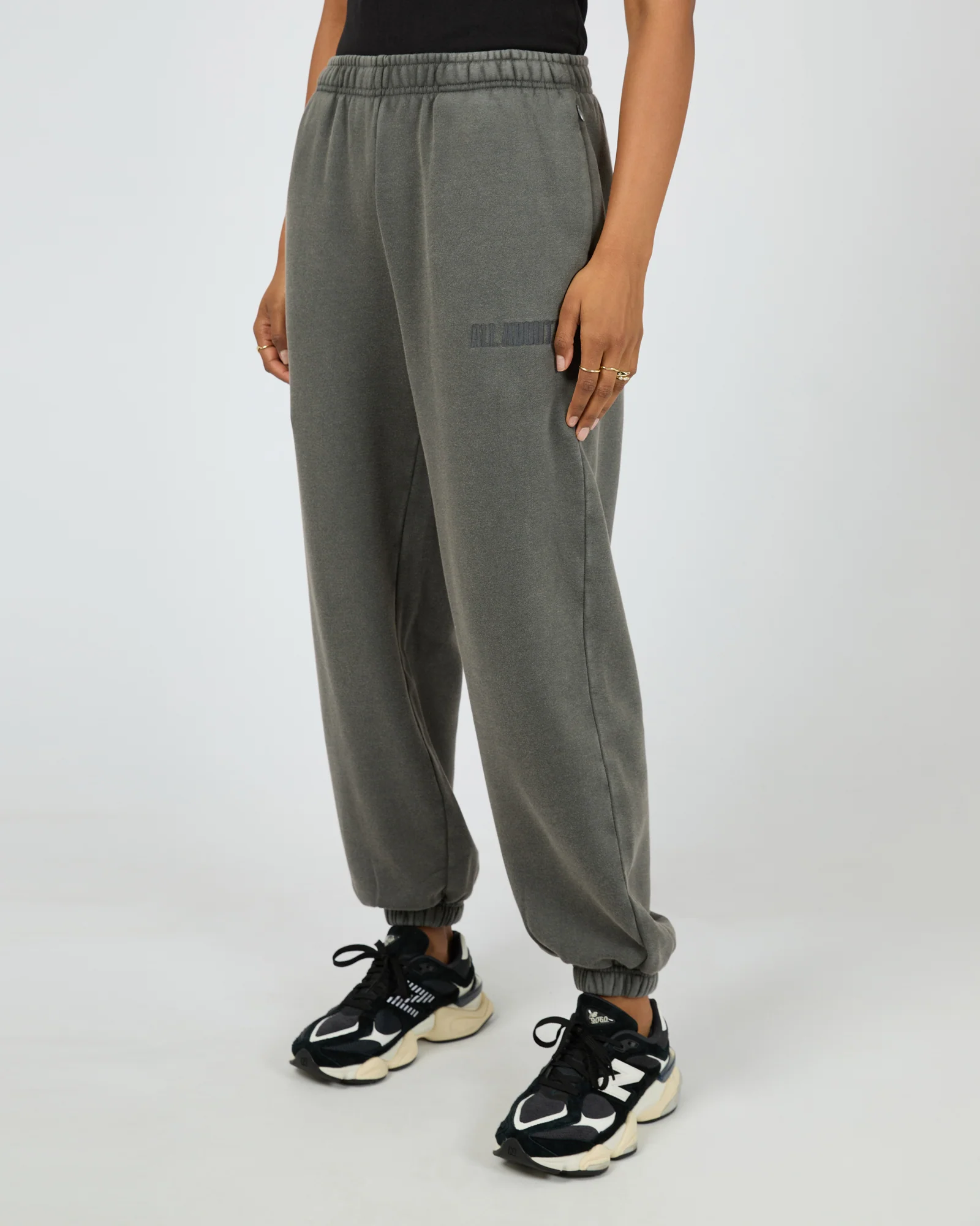 Vital Washed Trackpant Charcoal - Image 4