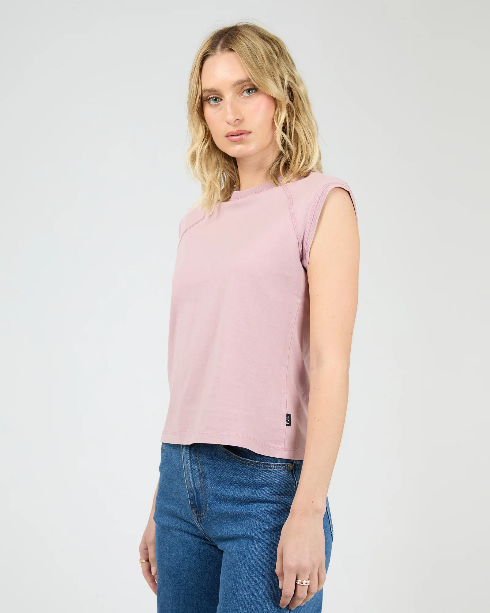 Washed Raglan Tee Quartz Pink - Image 4