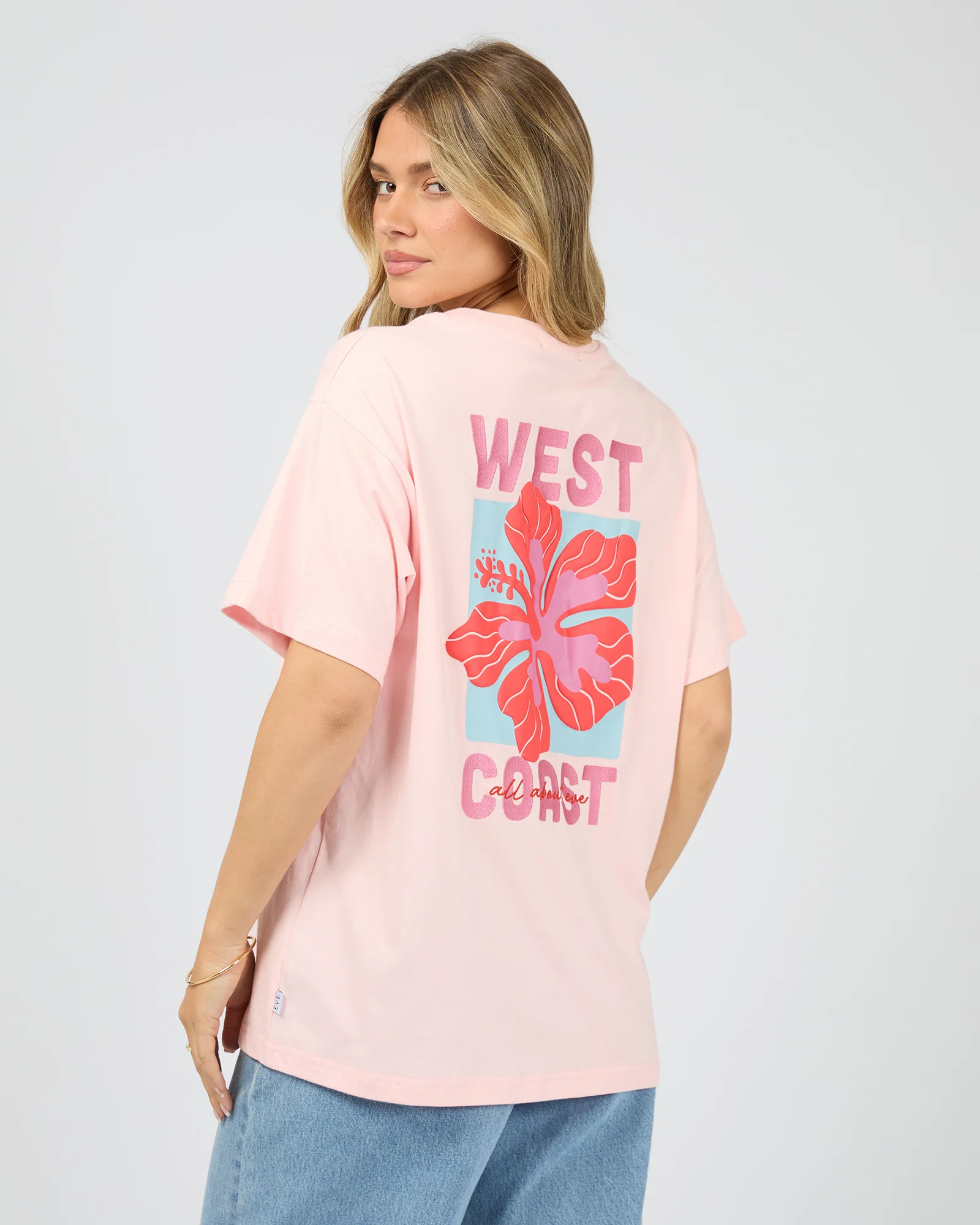 West Coast Relaxed Tee Pink - Image 7