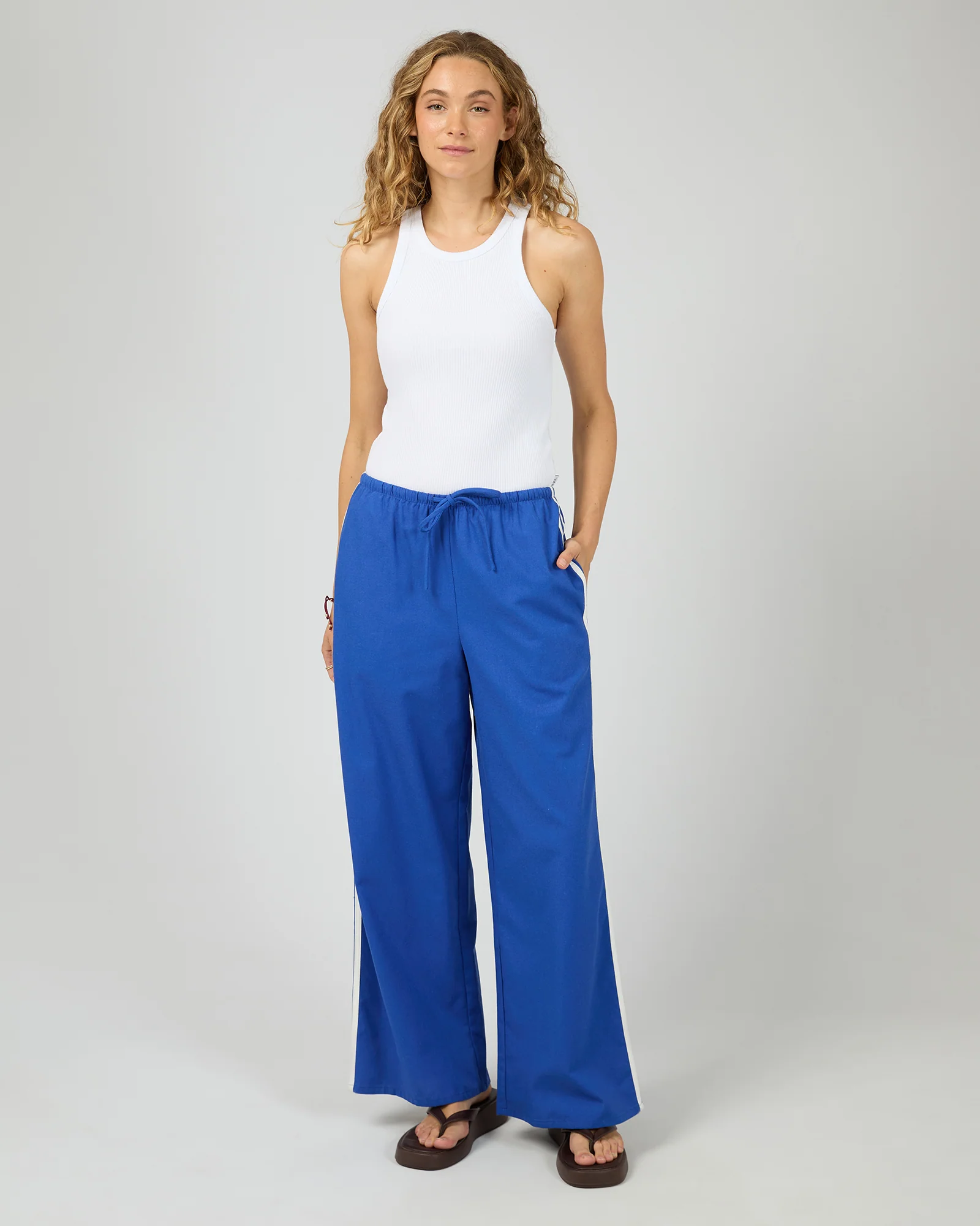 West Coast Stripe Pant Blue - Image 2