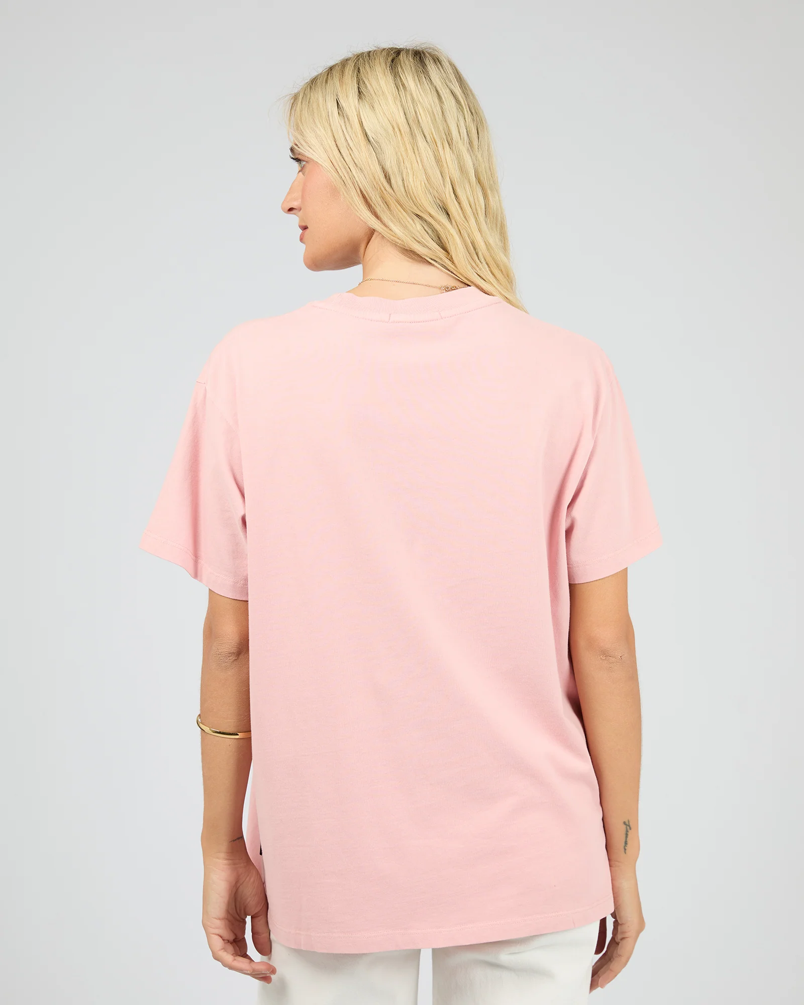 Wild Cherry Relaxed Tee Pale Pink - Image 3