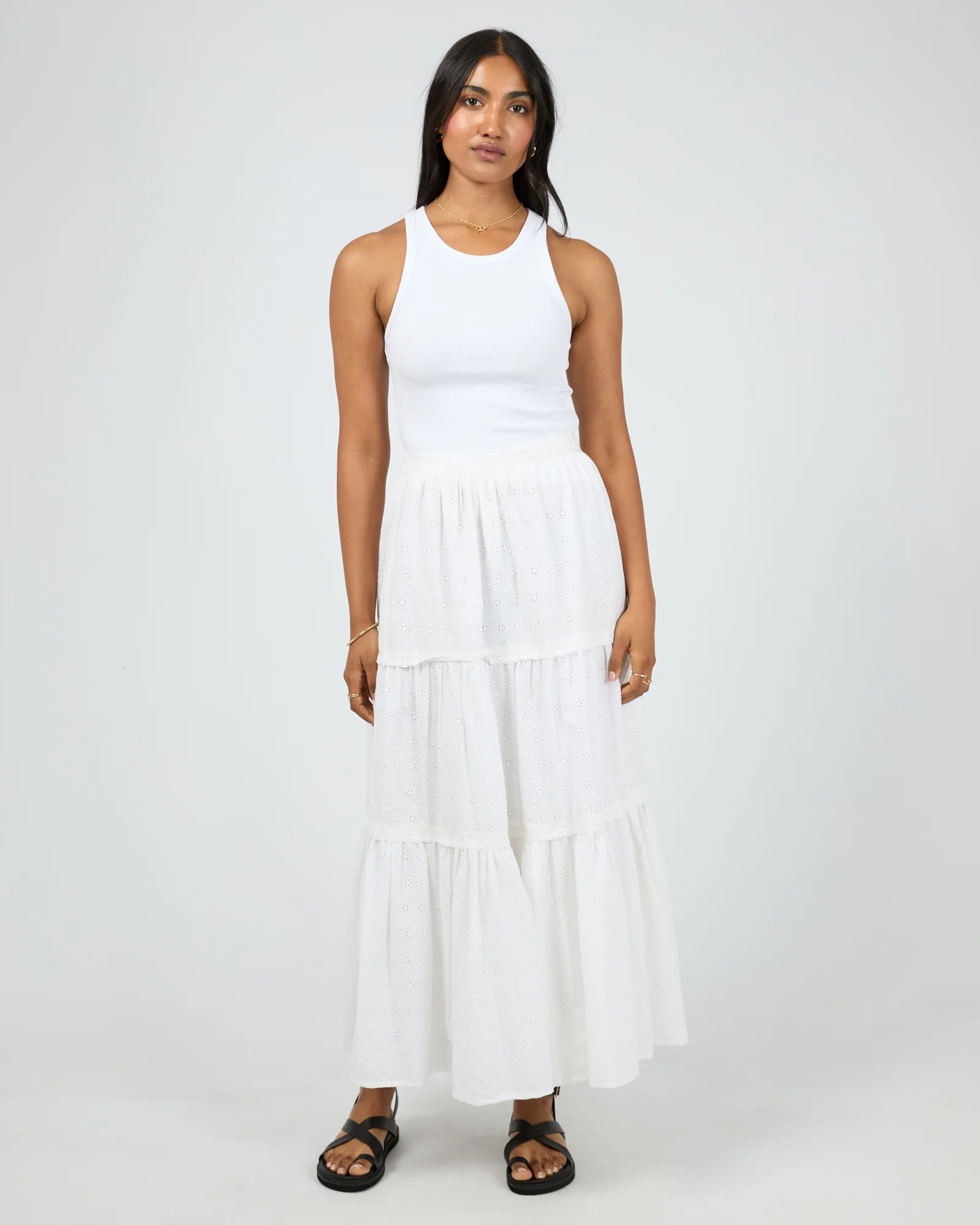 Winslet Maxi Skirt White - Image 2